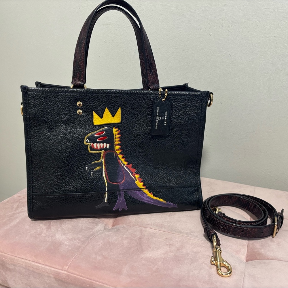 Coach X Basquait Dempsey Rexy Carryall Tote